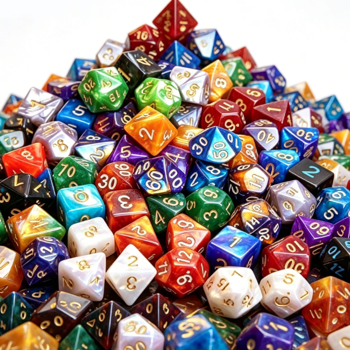 Board Game Pandemic - 49 Buah Bundel Dadu Polihedral dengan
