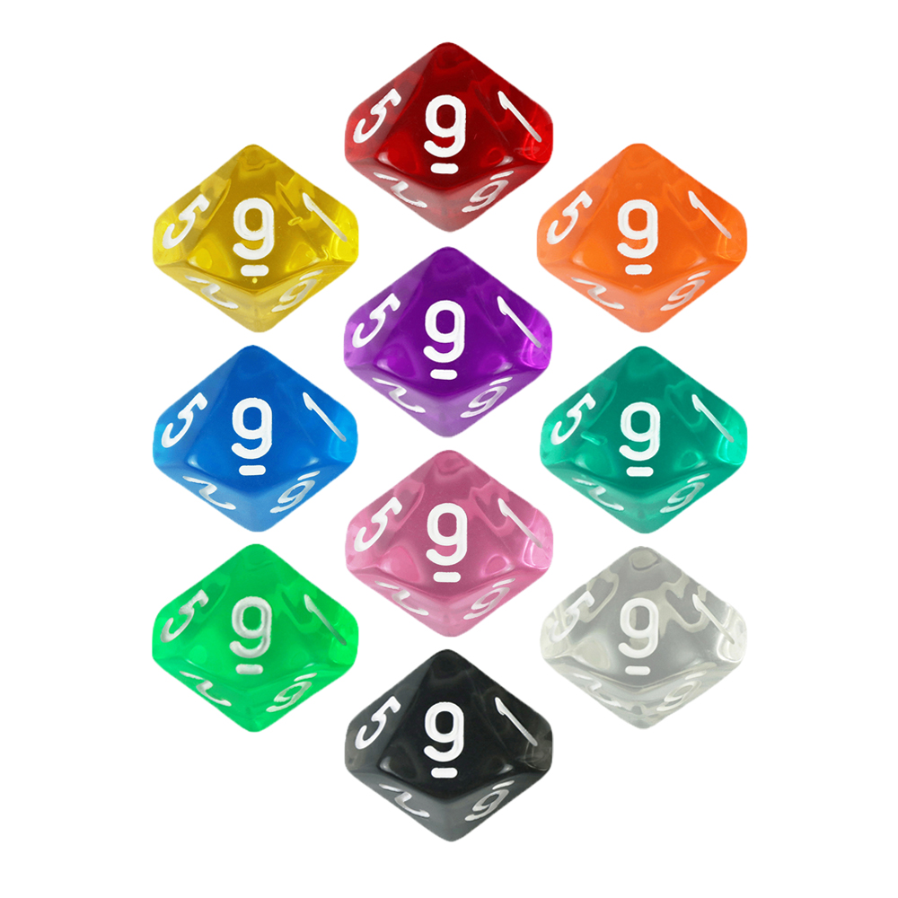 Board Game Digital - Permainan Papan Dadu D10 10pcs Digital