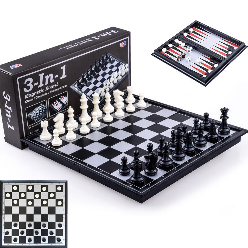 Board Game Harvest - Papan Permainan Catur Magnetik Lipat 25CM,
