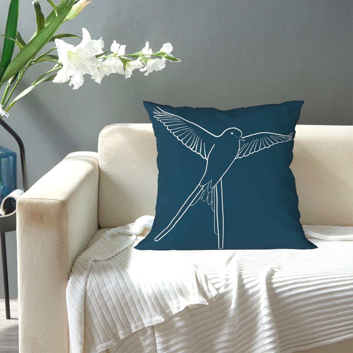 Board Game Wingspan - Sarung Bantal Persegi Motif Burung Wingspan