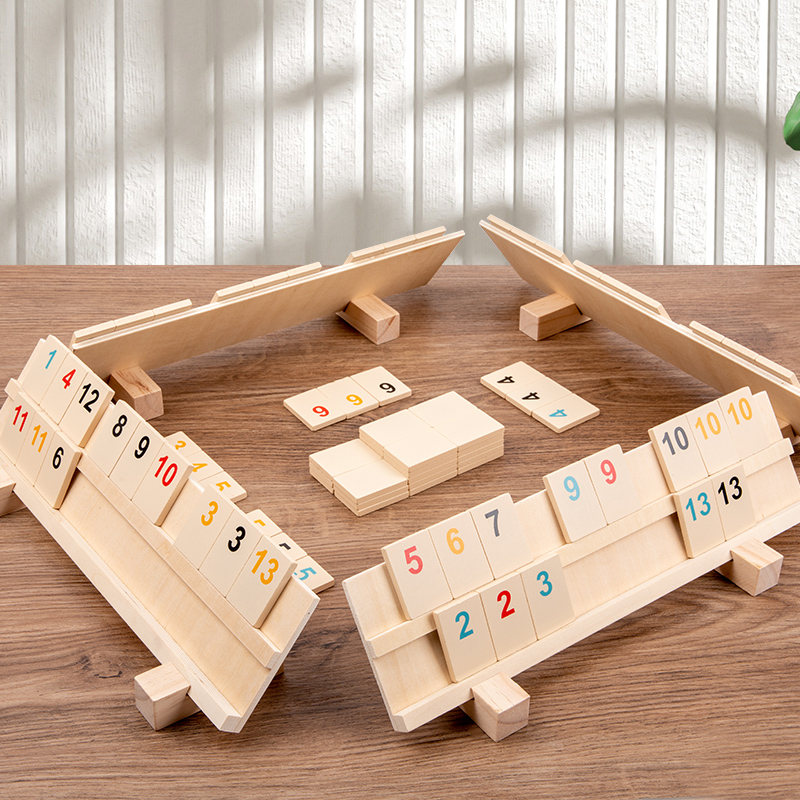 Board Game Digital - Ubin bergerak cepat kayu, papan klasik