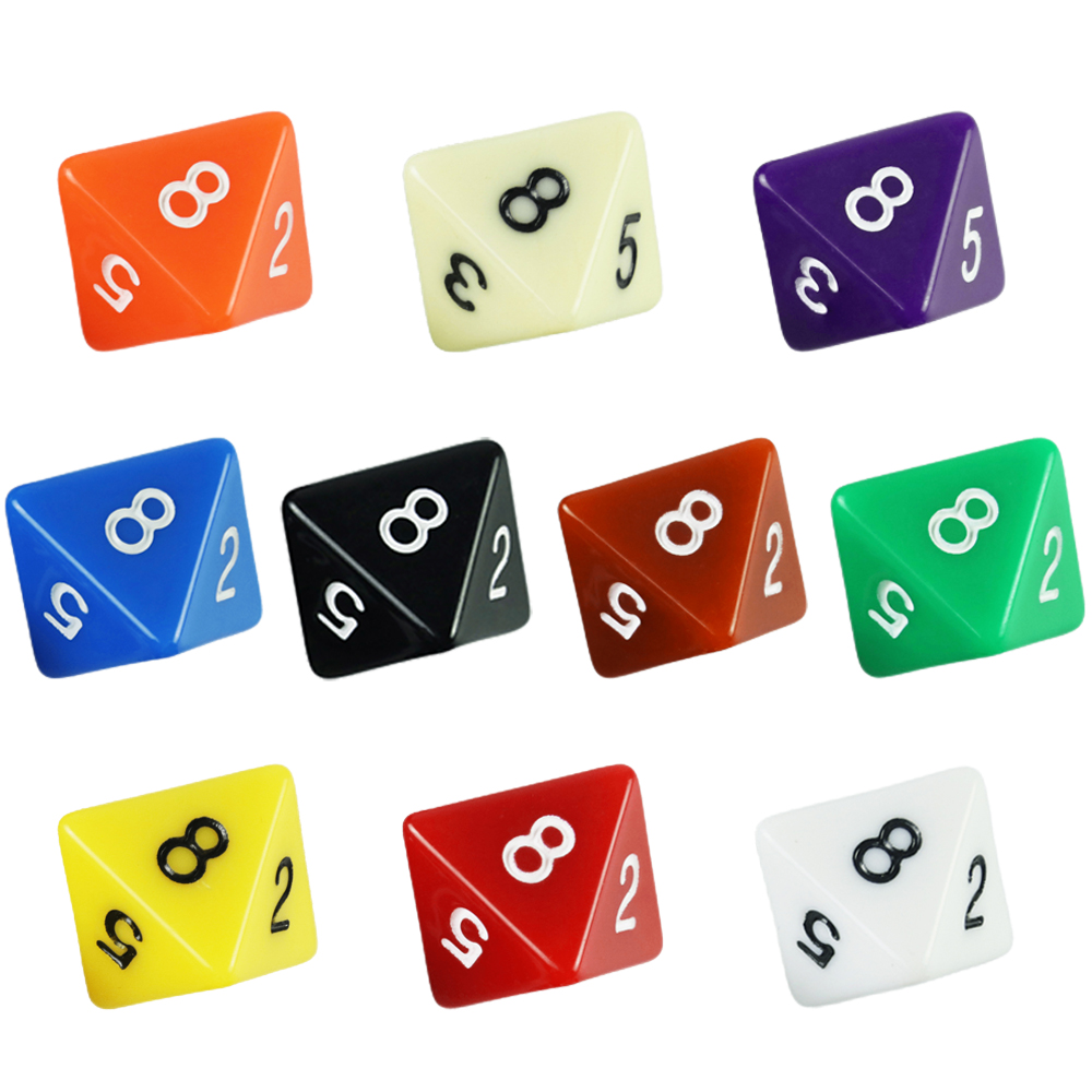 Set Dadu Polihedral D8 10 Buah - Board Game Digital ulasan dan harga