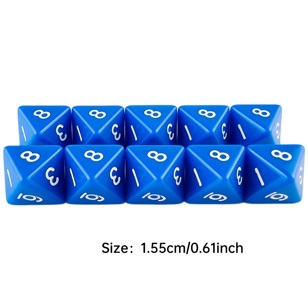 Set Dadu Polihedral D8 10 Buah - Board Game Digital ulasan dan harga