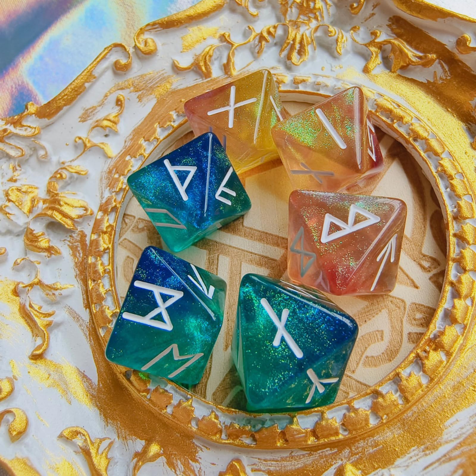 3 Buah Dadu Polihedral Rune La - Board Game Pandemic ulasan dan harga