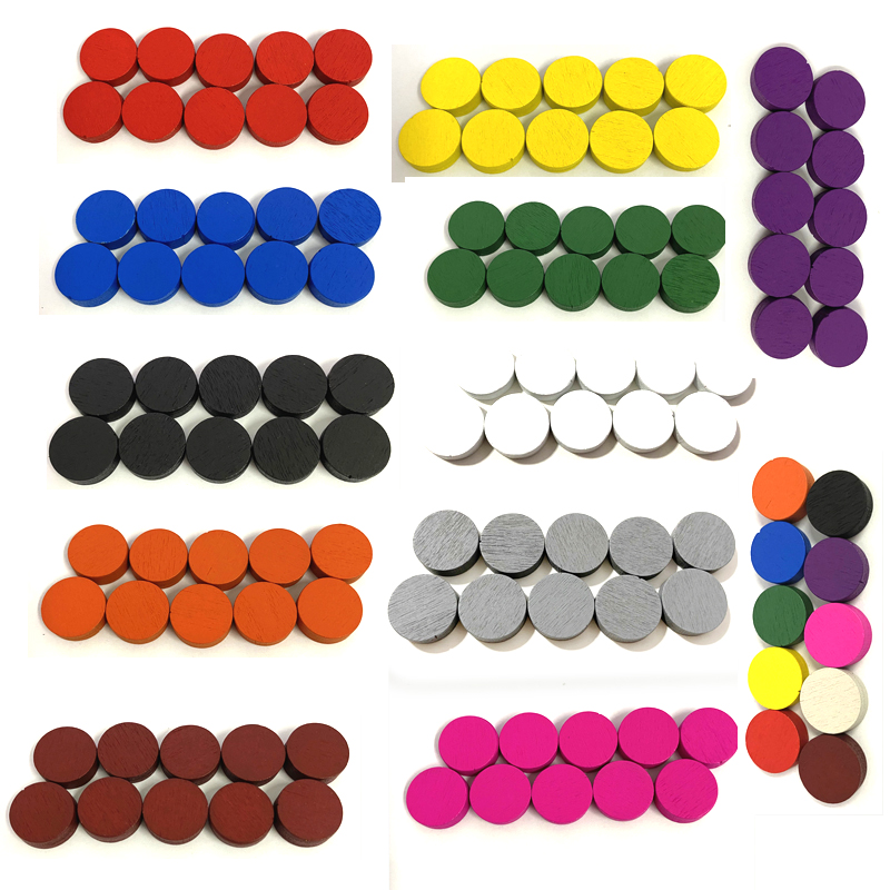 50 buah 15*5MM 11 warna Disk k - Board Game Harvest ulasan dan harga