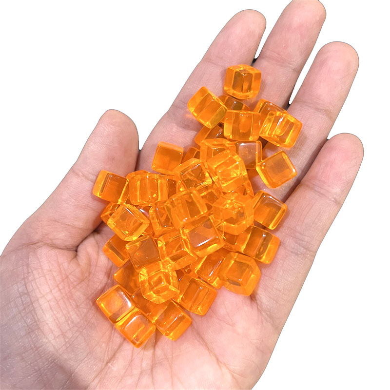 100 buah/set 8mm kubus bening  - Board Game Harvest ulasan dan harga