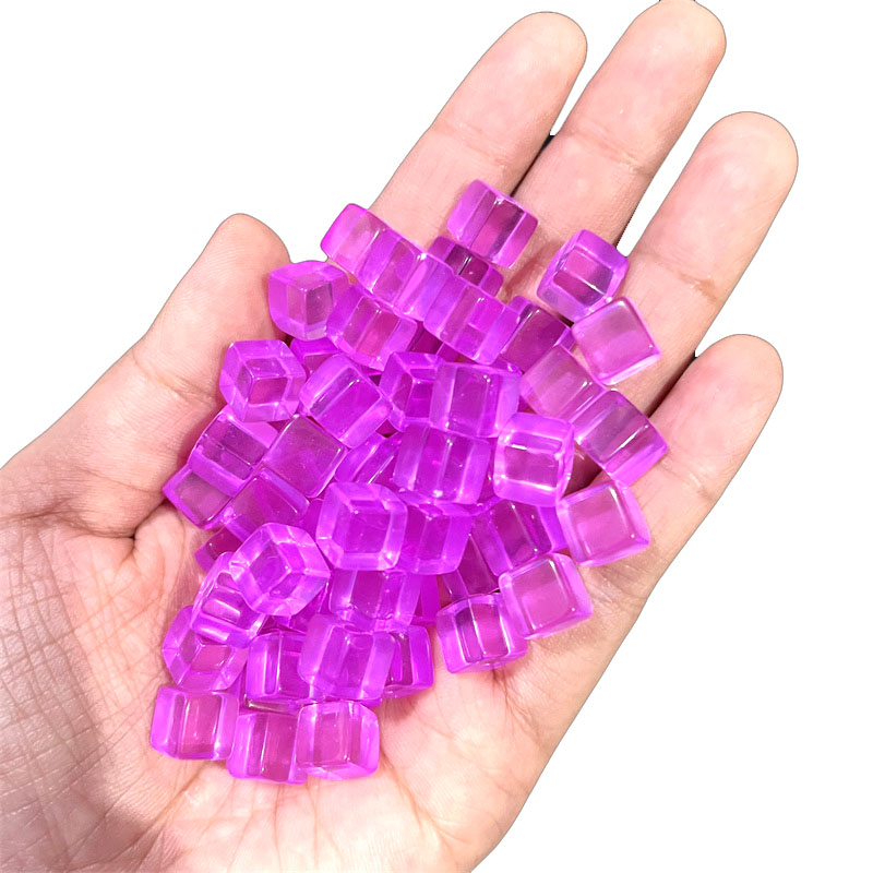 100 buah/set 8mm kubus bening  - Board Game Harvest ulasan dan harga