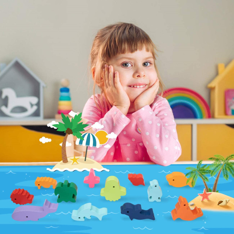 Anak-anak baru Montessori kayu - Board Game Ideas ulasan dan harga
