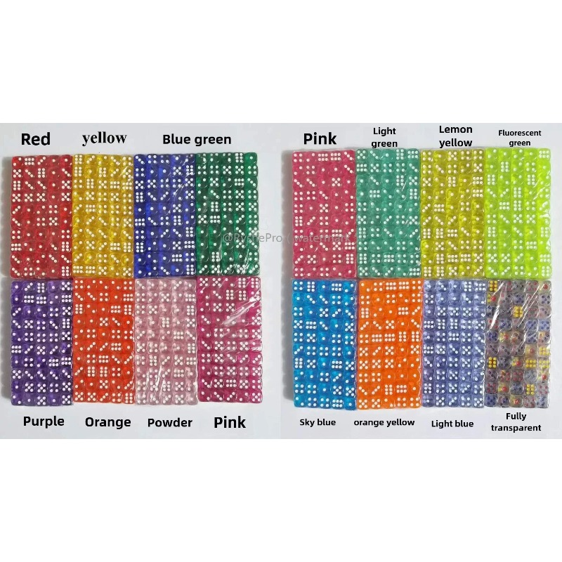 100 Buah Dadu Akrilik Berwarna - Board Game Digital ulasan dan harga