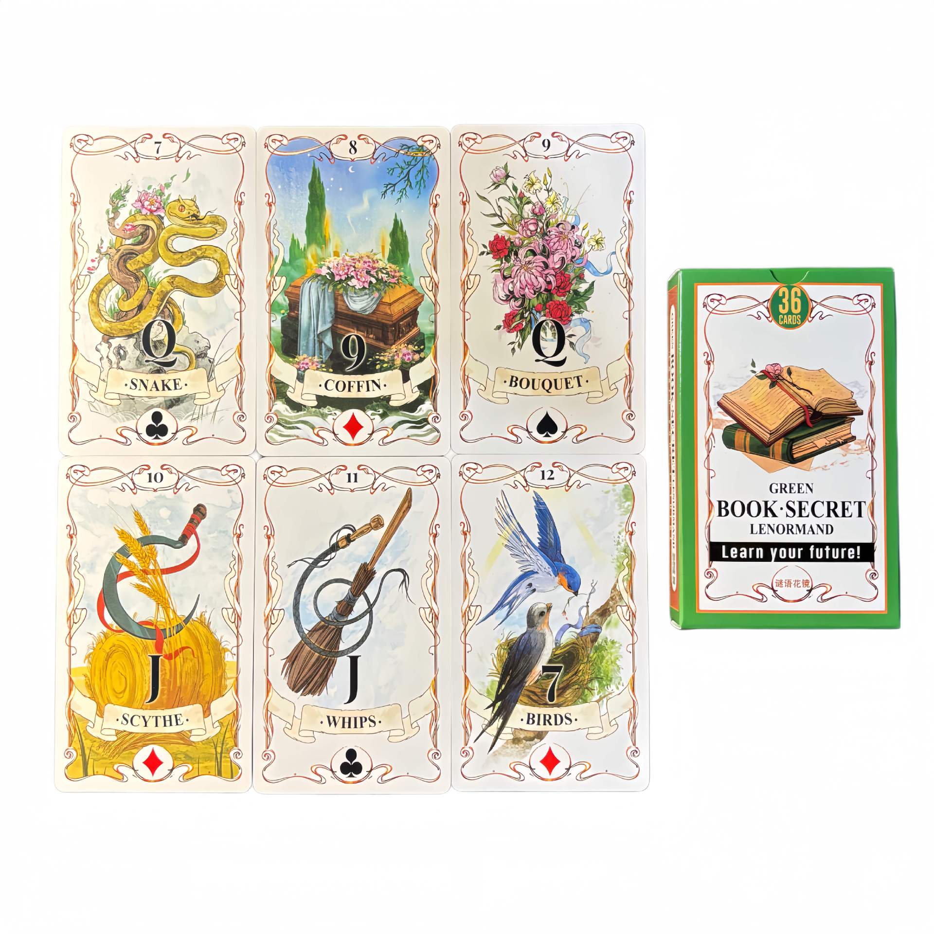 Kartu Ramalan Lenormand Green  - Board Game Of Life ulasan dan harga