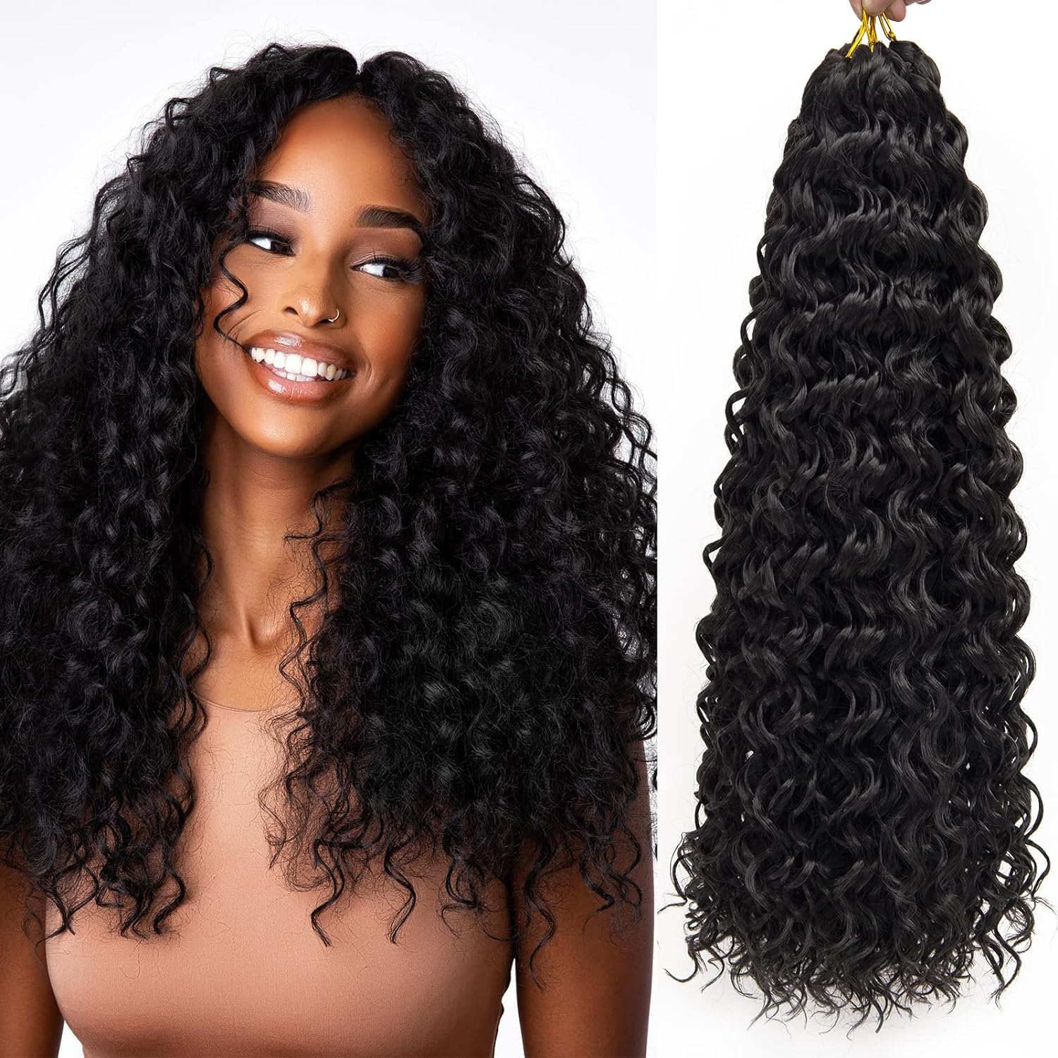 Rambut Sintetis GoGo Curly 18  - Board Game Yogi ulasan dan harga