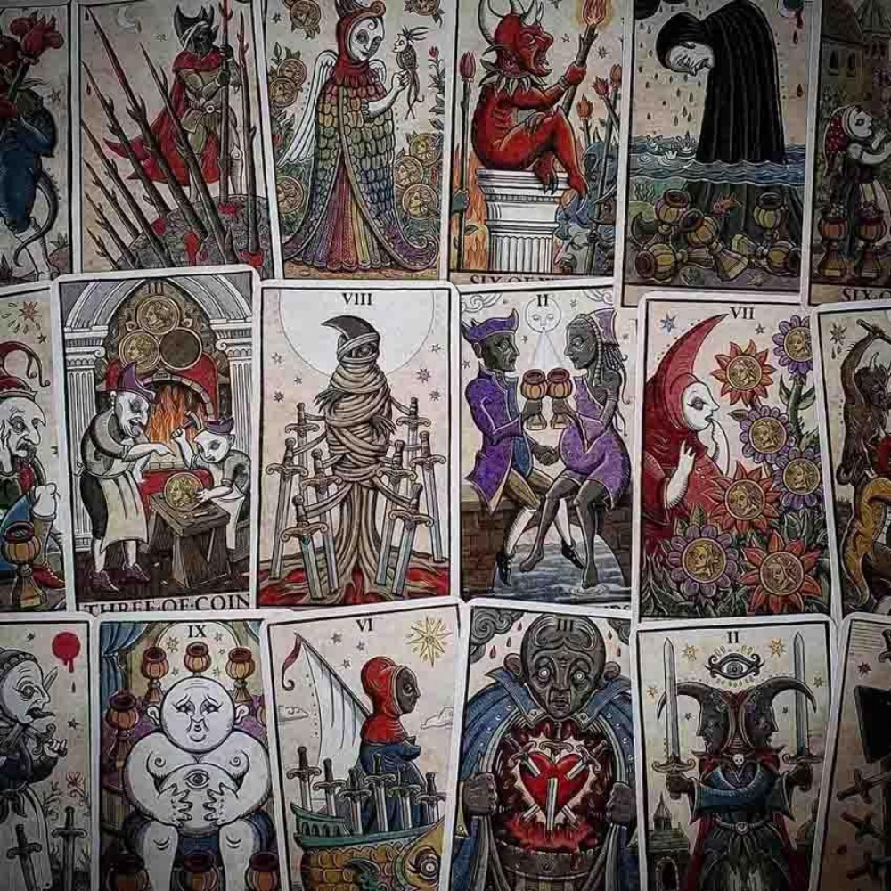 Trionfi Luna ilustrasi Tarot 1 - Board Game Research ulasan dan harga