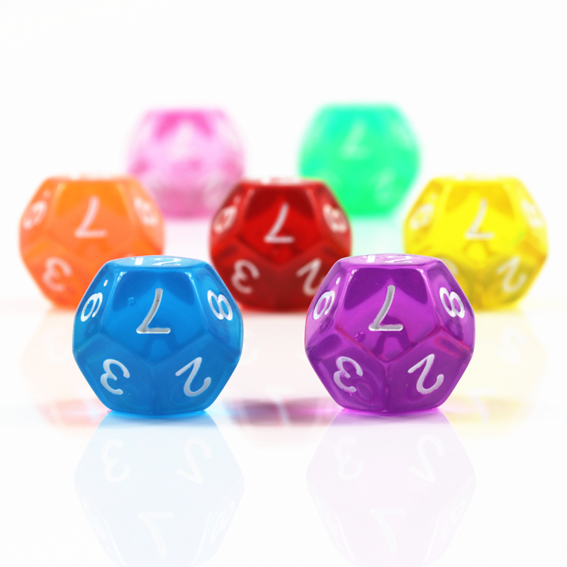 10 Buah Set Dadu Warna Transpa - Board Game Digital ulasan dan harga